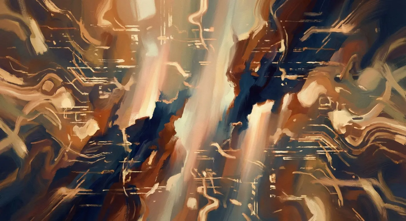 Visualization of a mind running corrupted code